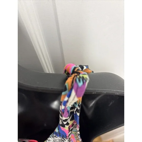 Mara Hoffman Sleeveless V- Neck Tropical Print Shorts Romper Women's Size Small - Picture 4 of 9